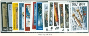 D2K Nebraska Trout Stamp Cplt Set (13) 1984-96 - Picture 1 of 1