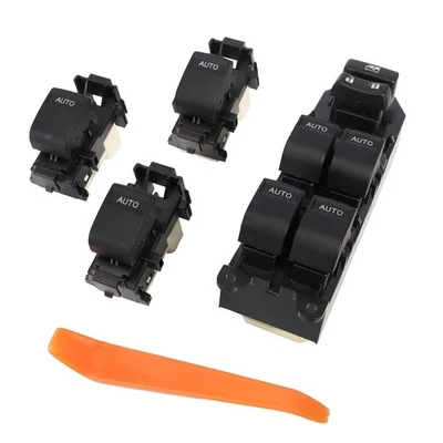 Interruptor maestro de ventana eléctrica iluminado LED azul, para Toyota Tundra 2007-2021, interruptor Foto 1 de 4