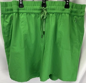 Chicos Zenergy Damen 4/2XL Frühlingsgrün Elastischer Bund Aktiv Shorts Taschen - Bild 1 von 7