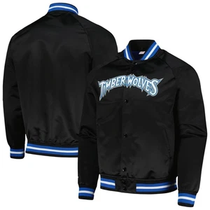 Men's Mitchell & Ness Black Minnesota Timberwolves Hardwood Classics Throwback - Picture 1 of 3
