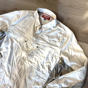 Simms Beige Long Sleeve Button Front Vented Back Fishing Shirt Size XL - Picture 1 of 8