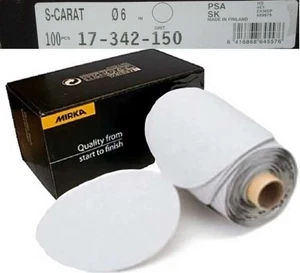 100ct Mirka S-Carat PSA SK 150 Grit Roll 17-342-150 Caratflex Silicon Carbide - Picture 1 of 9