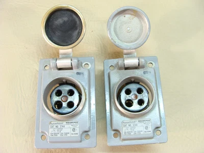 lote de 2 receptáculos RUSSELLSTOLL 3744 10A 600VAC 20A 115VAC EE. UU. Foto 1 de 4