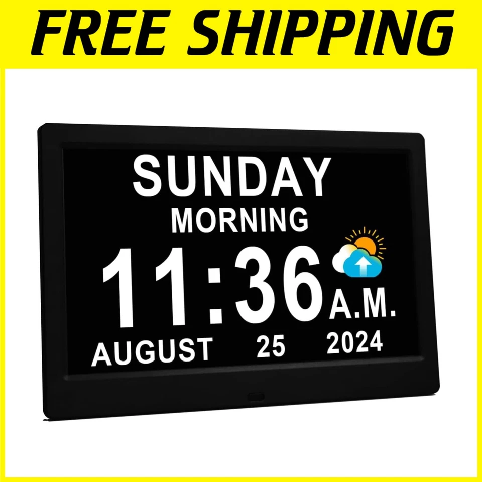 11.5 Inch Extra Large Digital Clock with 19 Alarms - Image 1 of 4
