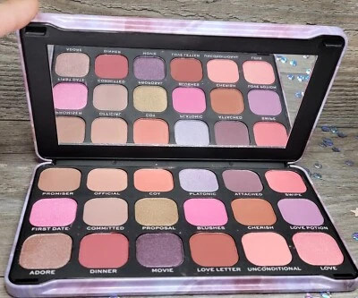 NEW Makeup Revolution Forever Flawless UNCONDITIONAL LOVE 18 Pan Palette-SOLDOUT - Image 1 of 4