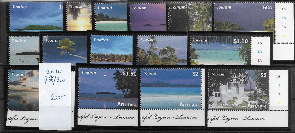 COOK ISLANDS AITUTAKI @ 2010 TOERISM SET  MNH NICE PRICED @Au.478 - Image 1 of 1
