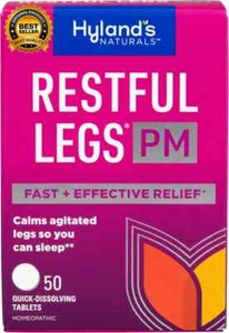 Hyland's Naturals Restful Legs PM Fast Relief 50 Tablets EXP: 09/26 - Picture 1 of 2