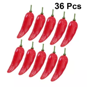 36Pcs Chili Model Pepper Decor Artificial Vegetables Fruit Fake Chili Decorate - Picture 1 of 8