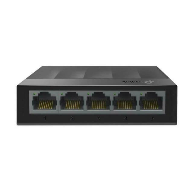 TP-LINK LiteWave LS1005G 5-Port Gigabit Desktop Switch - Schwarz - Bild 1 von 1