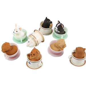 8Pack Car Teacup Cats Dogs Forest Animals Ornament Handmade Decoration Toy n