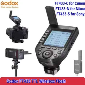 Godox FT433C FT433N FT433S FR433 Wireless TTL Flash Trigger for Sony Nikon Canon - Picture 1 of 25