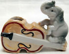 Vintage Trunk-Up Elephant Toothpick Holder Bass Cello Viola Violin Lustre-Ware