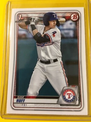 🔥🔥2020 Bowman SAM HUFF 1st Bowman Paper #BP-33 Texas Rangers - Image 1 of 2