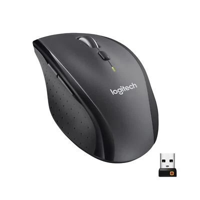 Logitech M705 Marathon Wireless Mouse 2.4 GHz USB Unifying Receiver (910-001236) - Image 1 of 4