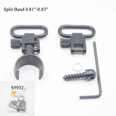 Black Sling Mount Kit for Most 12 Ga. Magnum Split Band .810"-.830"_S5932 - Image 1 of 4