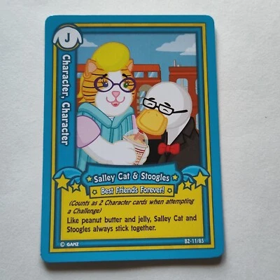 Tarjeta Coleccionable Webkinz Serie 2 Personaje, Personaje Sally Cat y... B2-11/85 Foto 1 de 2