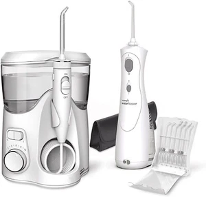 Waterpik WP150UKWP470UK Water Flosser and Cordless Plus Water Flosser - White - Picture 1 of 15