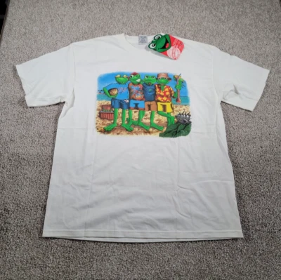 复古 Senor Frogs 衬衫尺寸 XXL Cancun 墨西哥派对酒吧海滩啤酒冲浪全新带标签 — 第 1/4 张图片