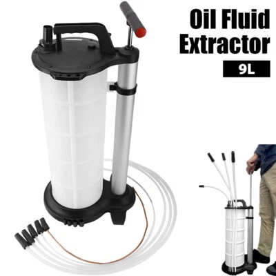 9L Engine Oil Brake Fluid Extractor Removal Transfer Vacuum Suction Hand Pump UK