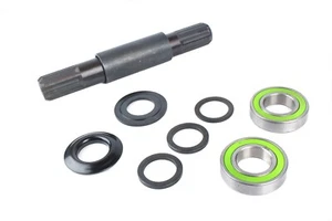 SwishTi Spanish BMX MTB Bicycle Bike Bottom Bracket BB set w/8T 19mm Cr-Mo Axle - Picture 1 of 10