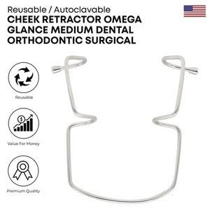 Retractor de mejillas Omega Glance medio dental ortodoncia quirúrgica grado alemán - Imagen 1 de 2