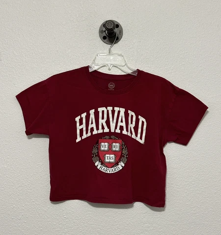 Harvard University Shirt Womens XL Plus Red Short Sleeve Crimson Tee Cover