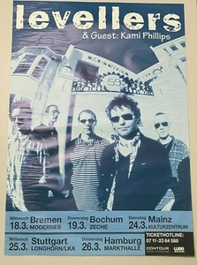 German European Rock Concert Poster Levellers & Special Guest : Kami Phillips - Picture 1 of 6