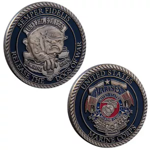 Marine Corps Challenge Coin Release The Dogs of War Commemorative Collectible - Picture 1 of 10