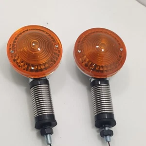 YAMAHA FLEXIBLE INDICATORS TURN SIGNAL MAY SUIT DT100 RS100 RS125 STAINLESS REAR - Picture 1 of 6