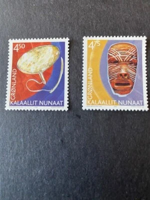 2002 GREENLAND ##392-393, CULTURAL HERITAGE, COMPLETE,   MNH - Image 1 of 4