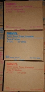 3 Savin Color Toner Typ P1 (1) Gelb 9901 (1) Magenta 9902 (1) Cyan 9903 - Bild 1 von 2