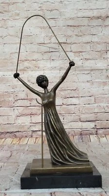 Salvador Dali Alice in Wonderland Bronze Sculpture Statue Statuette Figure Art - Image 1 of 4