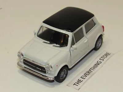 WELLY VINTAGE MINI COOPER 1300 WHITE BLACK 4.25 INCHES NO BOX NEW FREE SHIP - Image 1 of 4