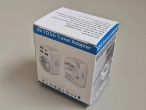 Hoppac Adapter Amerikanische Steckdose 5 in 1 Deutscher Adapter - Picture 1 of 3