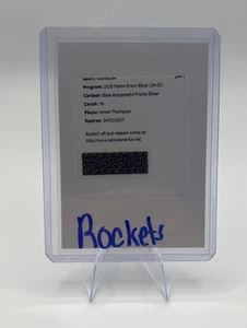 2024-25 Panini Prizm Black Amen Thompson Silver Prizm Auto Redemption - Picture 1 of 2