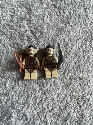 LEGO LOTR The Hobbit Hunter Orc X2 W/ Bow & Sword Minifigure 79002 - Image 1 of 4