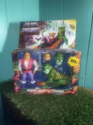 Figura de acción de juguete Prince Adam & Cringer He-man y MOTU Origins colección de dibujos animados Foto 1 de 3