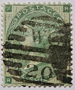 GB VICTORIA CLASSICS ESCASO 1862 1s Plato Verde Profundo 4. 600€. SG89 - Imagen 1 de 3
