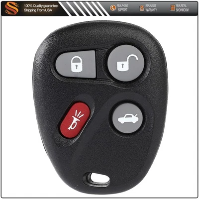 Remote Car Key Fob for Cadillac CTS Chevrolet Cavalier 2003 2004-2007 Buttons Foto 1 de 4