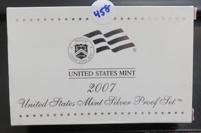 Juego de plata de prueba 2007 en paquete con certificado de autenticidad Foto 1 de 4