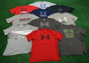 LOT Of 10 Under Armour Charged Cotton T Shirt Graphic Tees Workout Gym Men’s 2XL - Picture 1 of 3