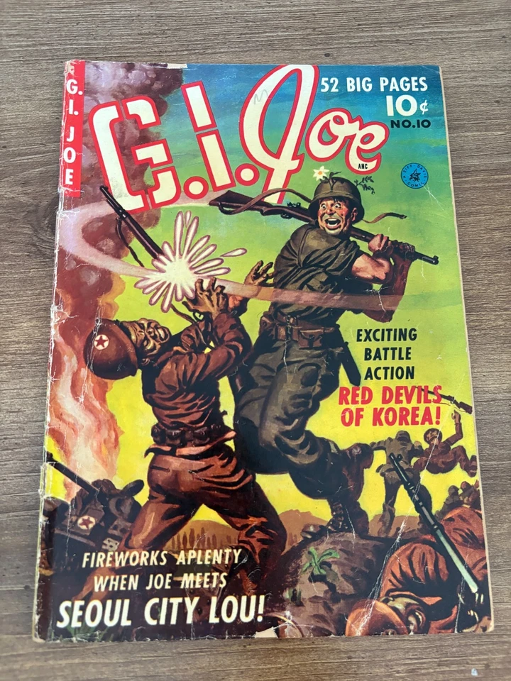 G.I. Joe # 10 VG Ziff-Davis Comic Book Golden Age Korean War 1st Issue 19 J347 - Image 1 of 2