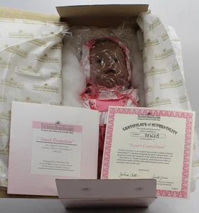 VINTAGE 1994 ASHTON-DRAKE AFRICAN-AMERICAN PORCELAIN SWEET CARNATION DOLL NRFB - Picture 1 of 6