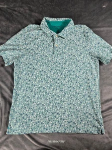 Untuckit Hemd Herren Medium Floral All Over Print Stretch Pima Baumwolle Grün Lylac - Bild 1 von 11