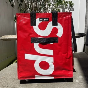 SUPREME HULKEN LARGE ROLLING TOTE HUGE BAG RED BOX LOGO SHOPPING FREE SHIPPING - Picture 1 of 4