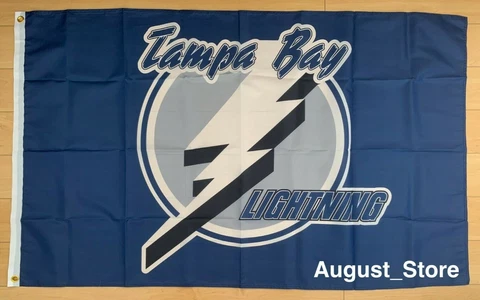 Tampa Bay Lightning 3x5 ft Flag Banner NHL Retro Old School Vintage Logo Cover