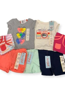 Cat& Jack Girls Summer Bundle 7 pieces -12M (NWT) - Picture 1 of 1