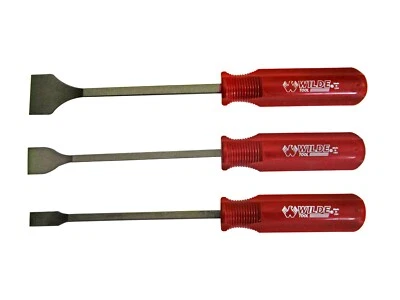 Juego de raspadores de juntas profesionales Wilde Tool de 3 piezas HECHO EN EE. UU. acero de aleación forjado Foto 1 de 2