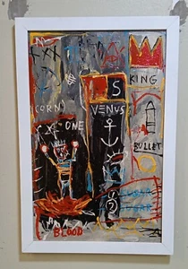 J.M.B ACRYLIC ON CANVAS 1982 WITH FRAME IN GOOD CONDITION - Picture 1 of 7