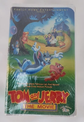 1993 Tom and Jerry The Movie Clamshell VHS Tape Sealed Brand New - Image 1 of 3